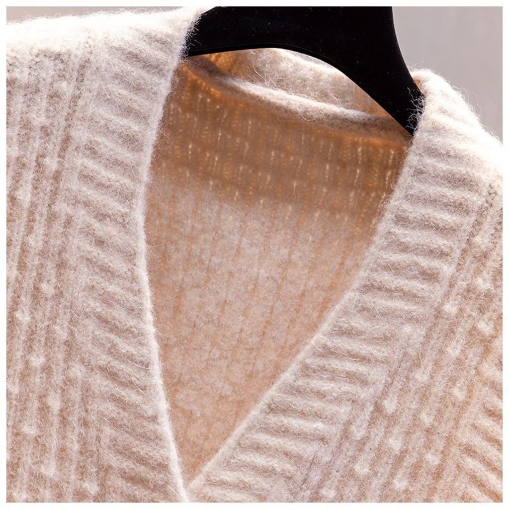 Amazon.co.jp: N/A Vネック ニットベスト ベージュ レディース 春秋