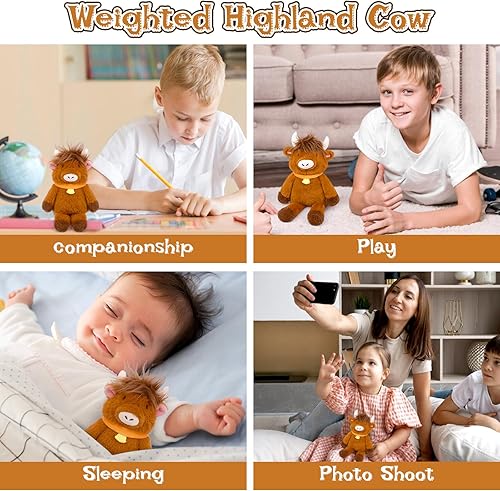 Miniatura 3 de Animales de peluche con peso, almohada de felpa de elefante con peso Kawaii, juguetes de peluche suaves con peso