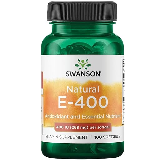 Swanson Natural Vitamina E 400 UI - (268 mg, 100 cápsulas Softgels)
