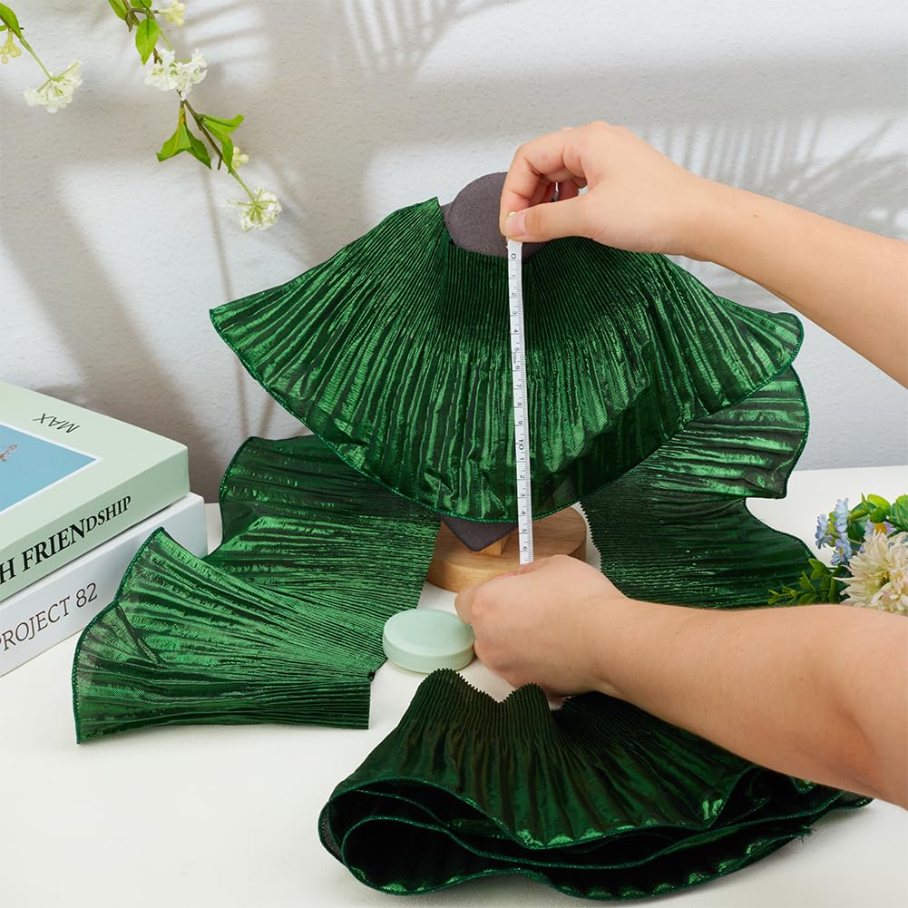 3 Yard 3D Gradient Pleated Ruffle Lace Trim 6.1inch Wide Dark Slate Gray Ruffle Pleated Chiffon Trim Decorative Ruffled Ombre Lace Tulle Ruffle Lace