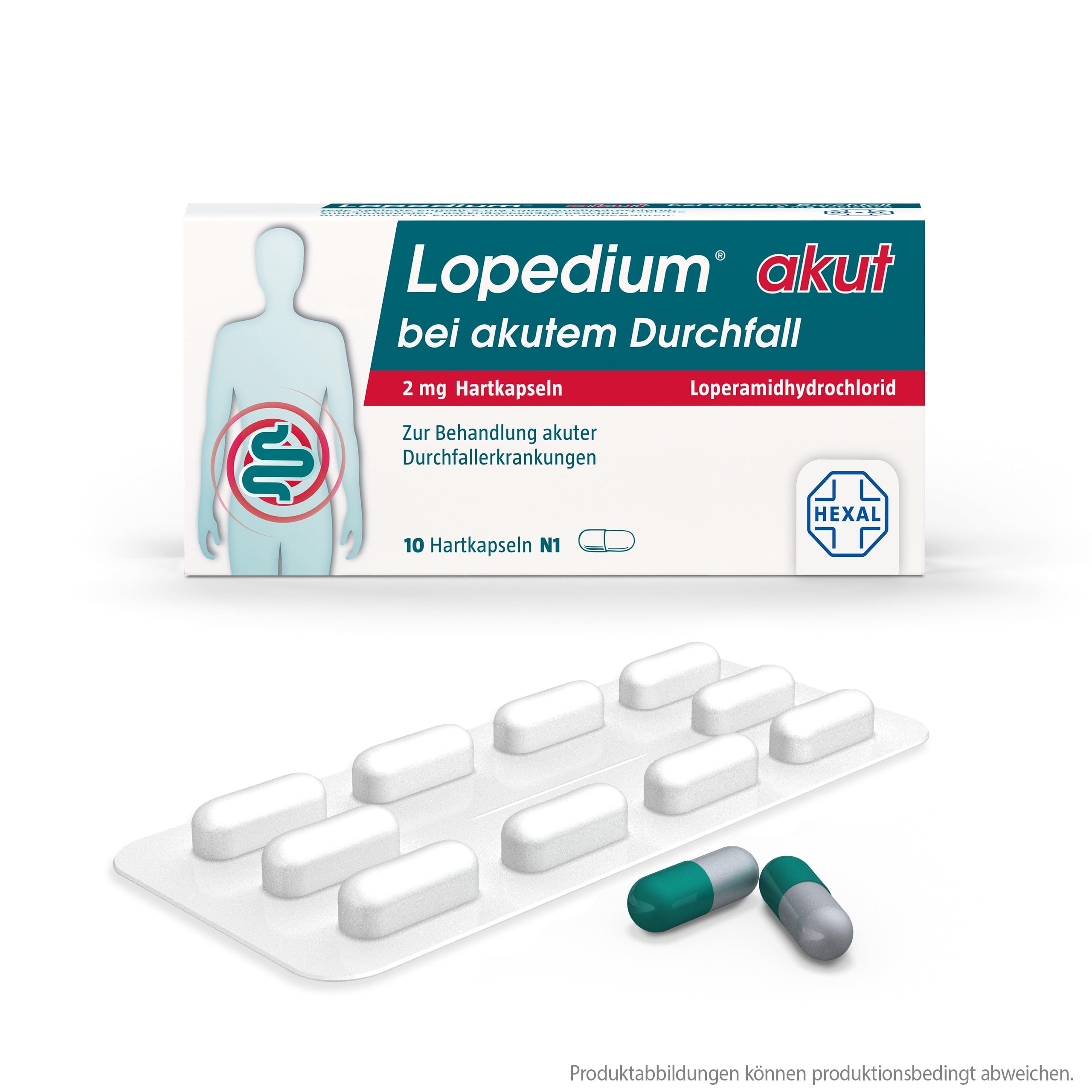 LOPEDIUM akut bei akutem Durchfall Hartkapseln (5x 10St)