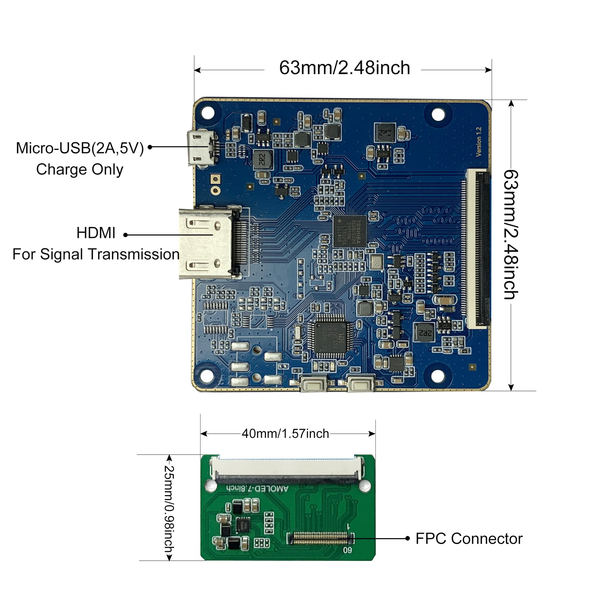 新品未開封 Wisecoco 7.8インチ AMOLED ディスプレイ Amazon.co.jp: wisecoco 7.8インチ フレキシブルディスプレイ 湾曲可能