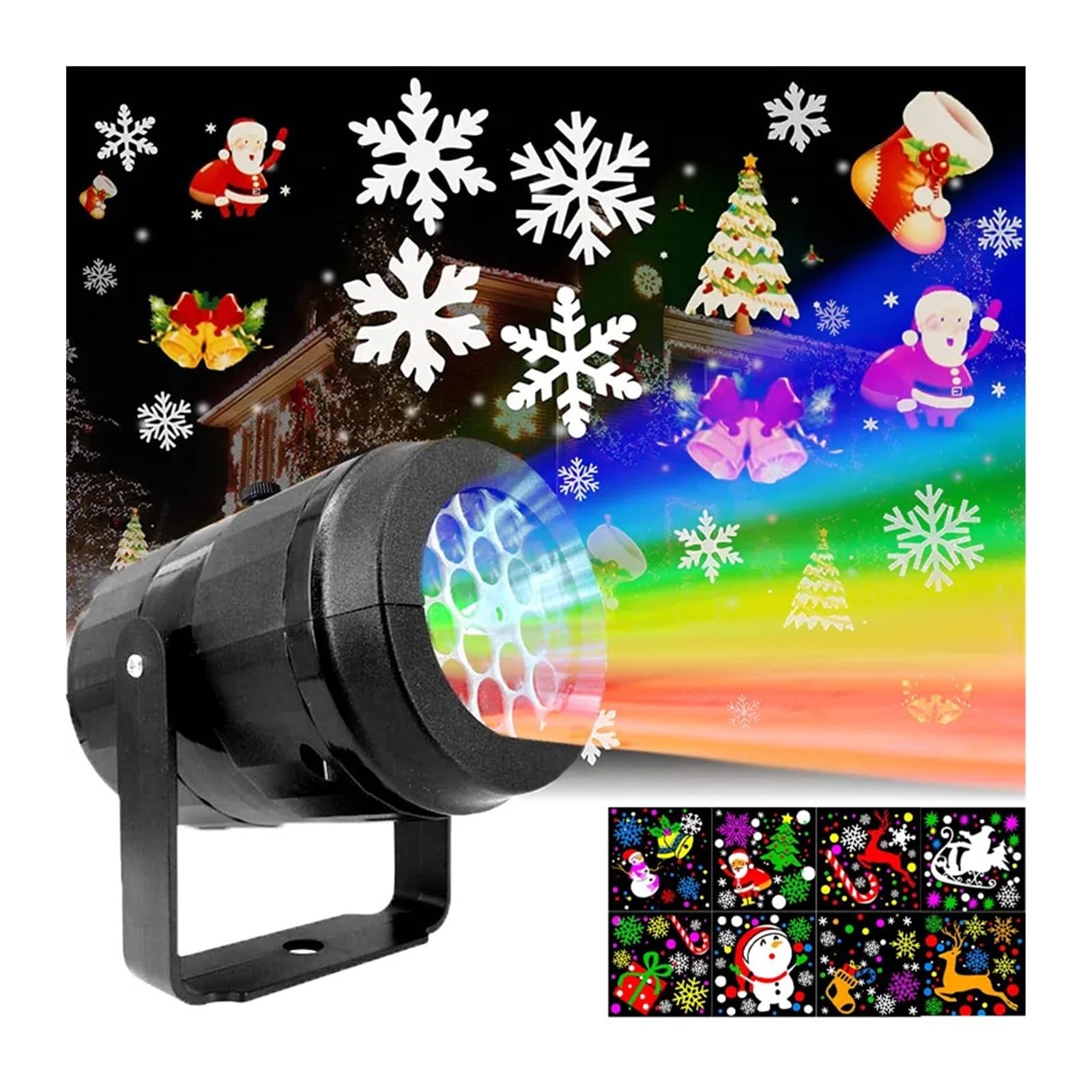 Projecteur de Noël flocon pour illuminer votre façade et vos soirées - 8