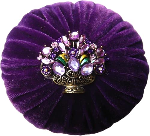 Cojín abrasivo de terciopelo morado de 4 pulgadas para coser – 1 libra de polvo de esmeril – hecho a mano en Estados Unidos (4 pulgadas, morado)