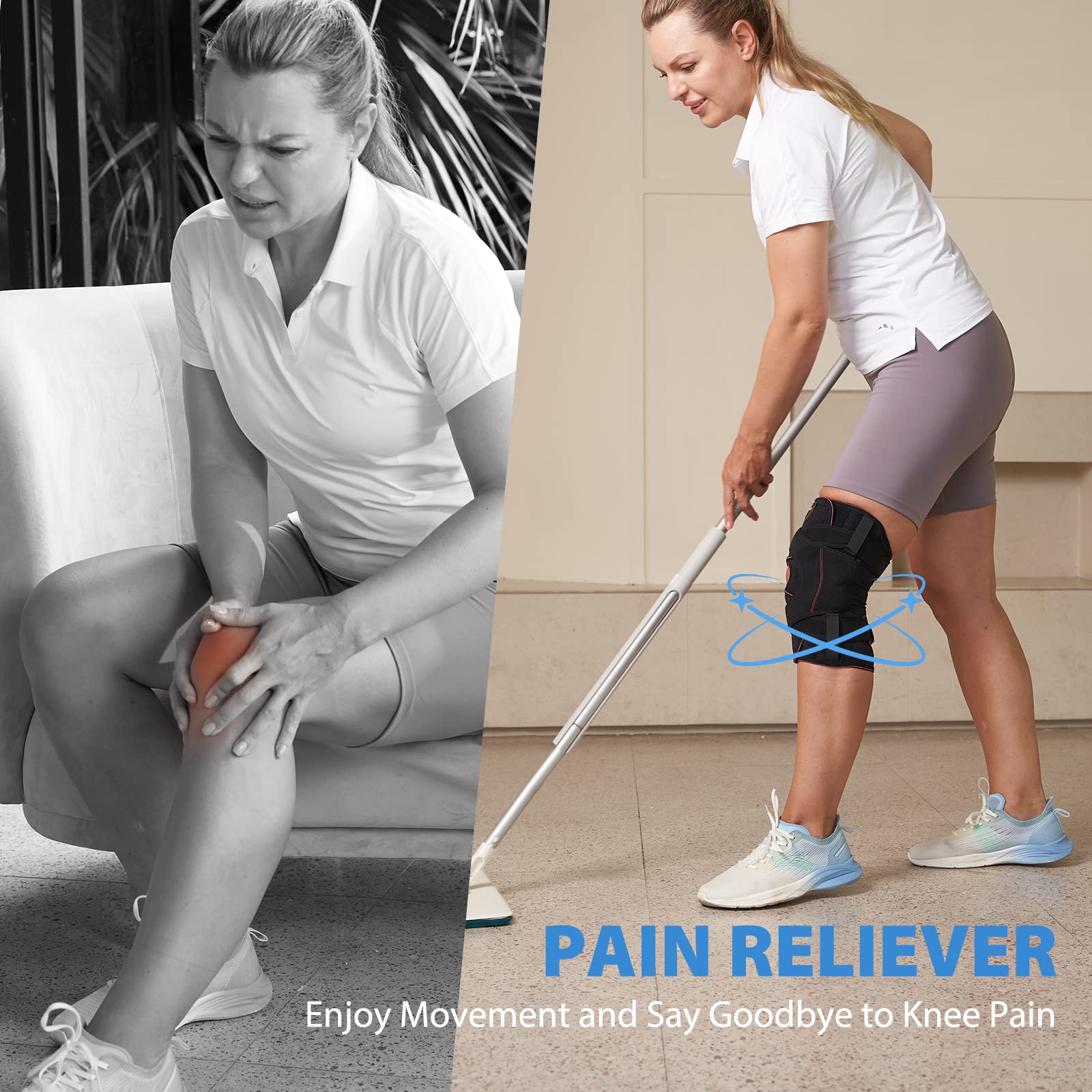 Omples Hinged Knee Braces for Knee Pain Plus Size Rodilleras Para Dolor