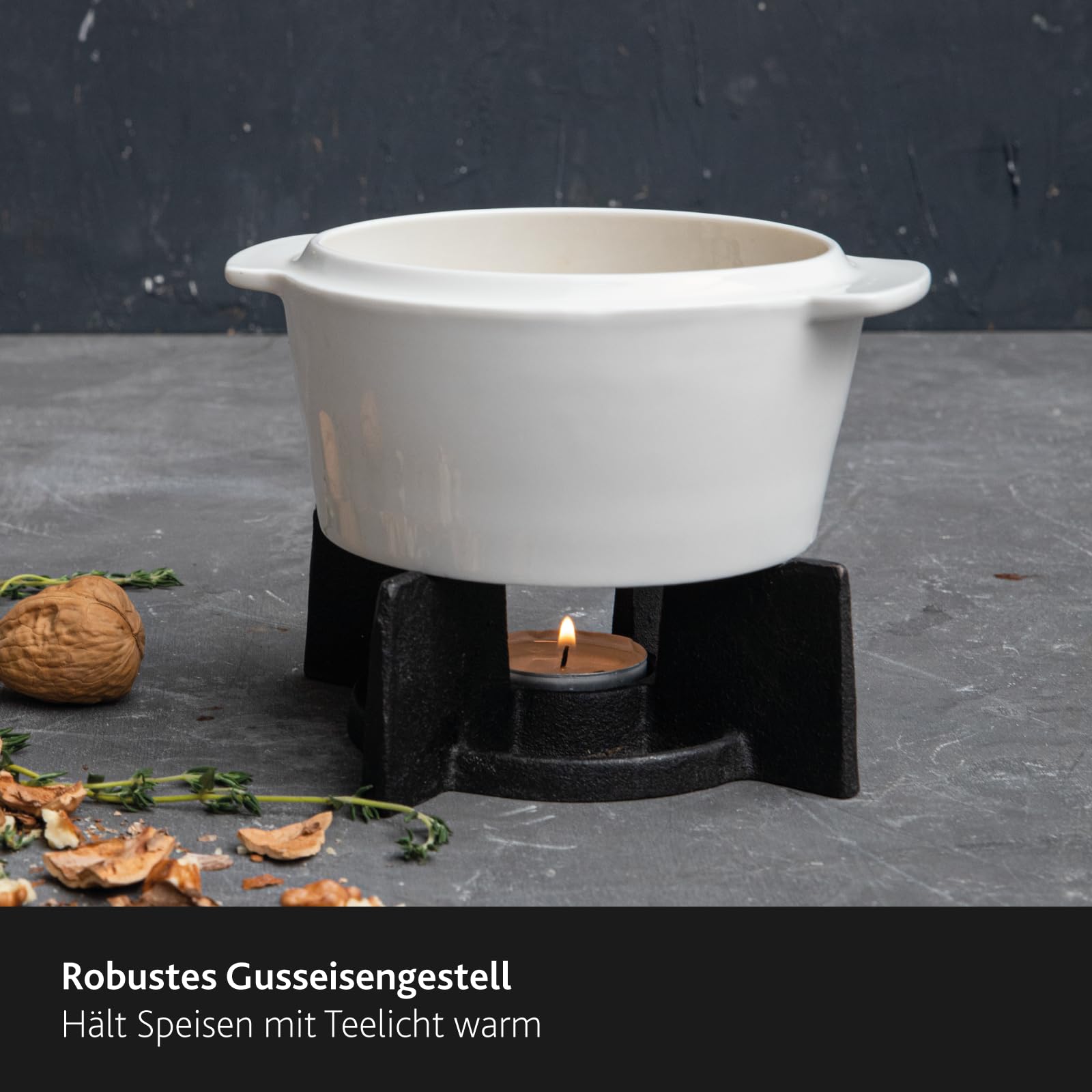 Boska Cheese Baker, Käse-Backform-Set perfekt für einen Camembert, 4-teilig, 154x130x145 mm