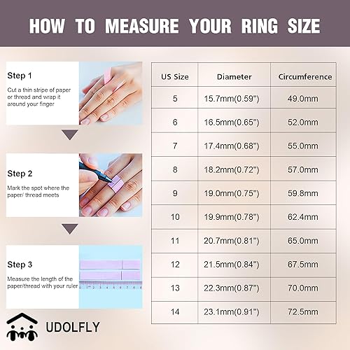 Miniatura 7 de Udolfly Mens Fidget Rings Anxiety Rings for Men Women Chain Spinner Rings for Kids Teen Titanium Steel Rings