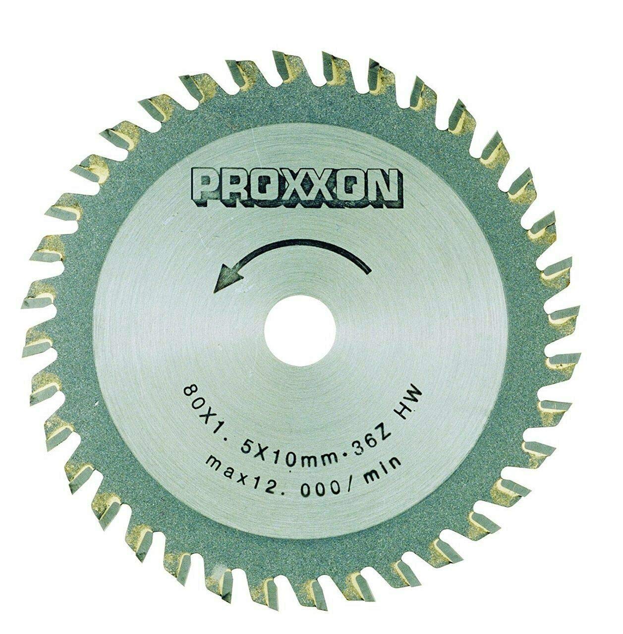 PROXXON28732 3-9/64-Inch 80mm Carbide Tipped Saw Blade 36-Teeth