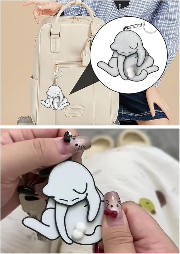 流れを感じる蓄光しずく猫さんバッグチャーム 流れを感じる蓄光しずく猫さんバッグチャーム 液体キーホルダー