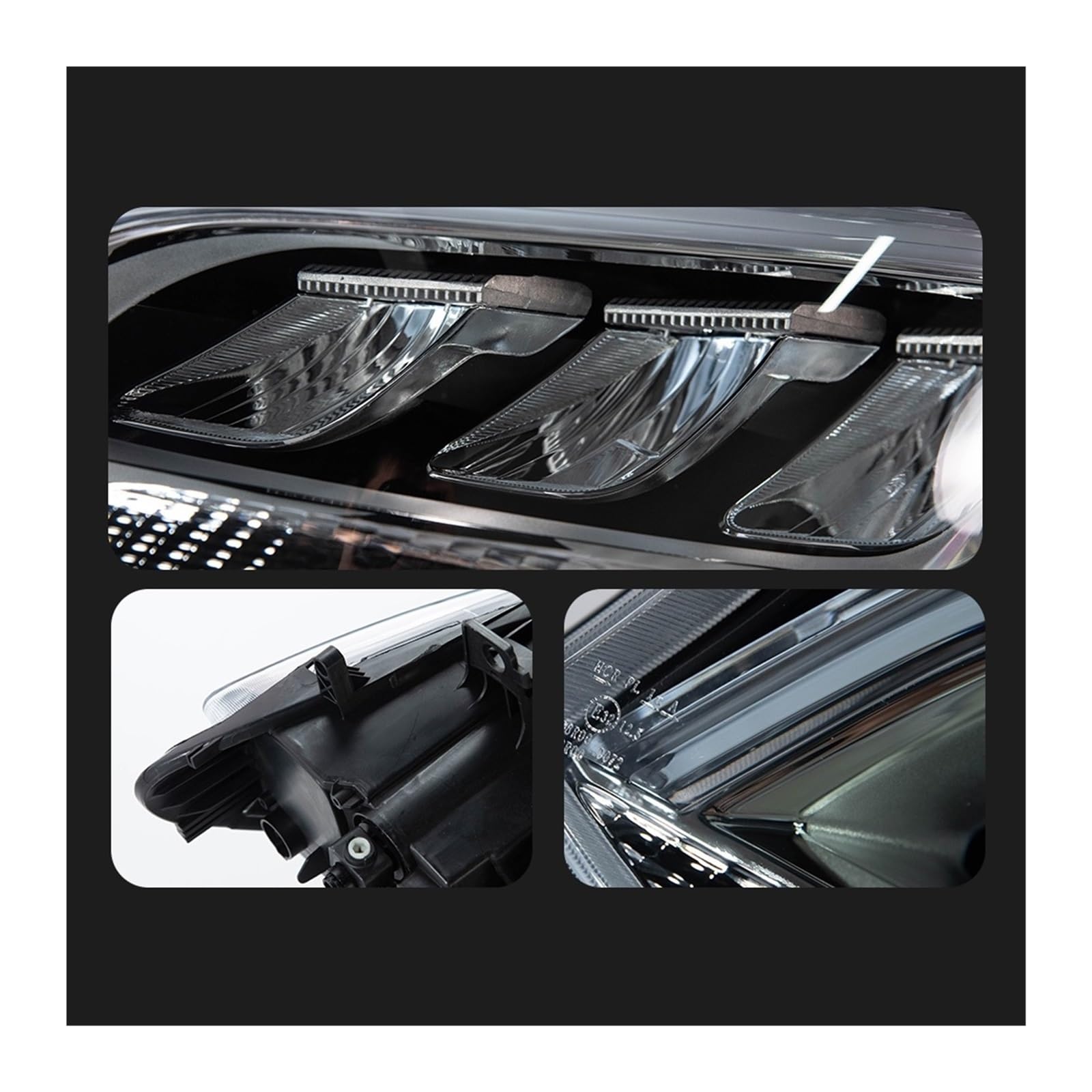 2 Pezzi di fari per Auto per Benz Sprinter Classe 2018-2023 Faro Anteriore DRL Lente proiettore Automotive (Versione USA)