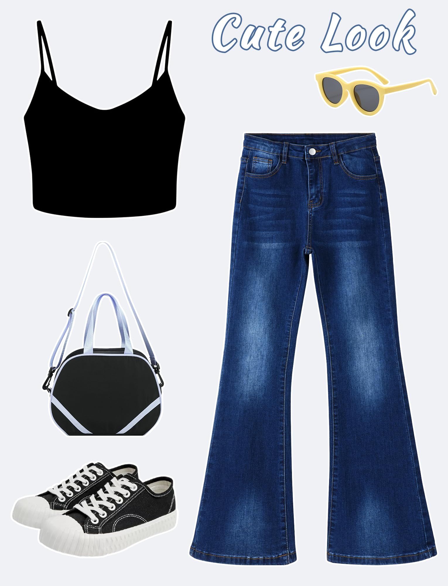 Maeau Ausgestellte Jeans für Mädchen, Retro Fashion Denim Hose Slim, Stretch Flared Freizeithose mit Taschen, Baumwollmischung, Weich Komfort, Größe 130-160/7-14 Jahre