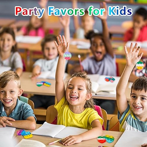 Miniatura 6 de Regalos de fiesta para niños, 30 unidades, juguetes para ansiedad a granel, mini llavero para su fiesta de cumpleaños, regalos para niños, bolsas de