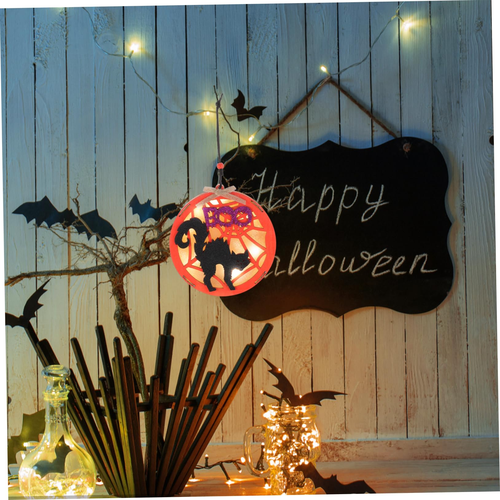 TOPBATHY 5 Pezzi di Decorazioni Luminose A LED per Halloween Decorazioni da Appendere per Feste E Decorazioni per La Casa
