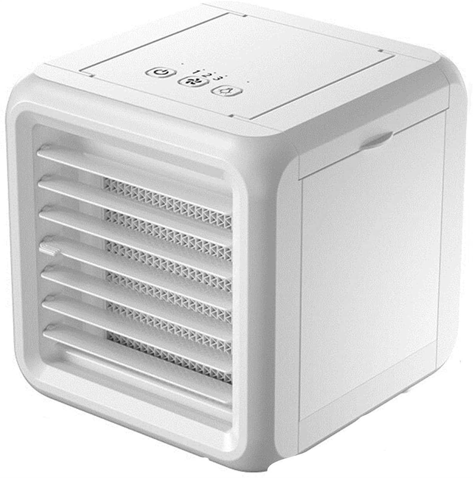 HXYSXHJUO Quiet Mini Conditioner Desk Cooling Fan for Home,Portable Air Cooler, Portable 7 Colors Light Conditioning Humidifier Purifier USB Cooler with 2 Wa