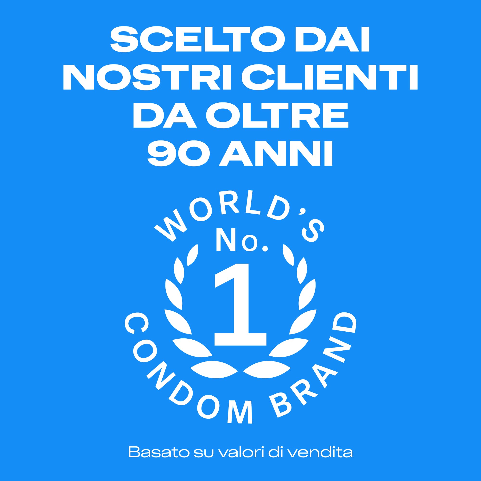 Durex Settebello Jeans, Preservativi Durex Classici, Formato Convenienza, Vestibilità Regular, 120 Profilattici