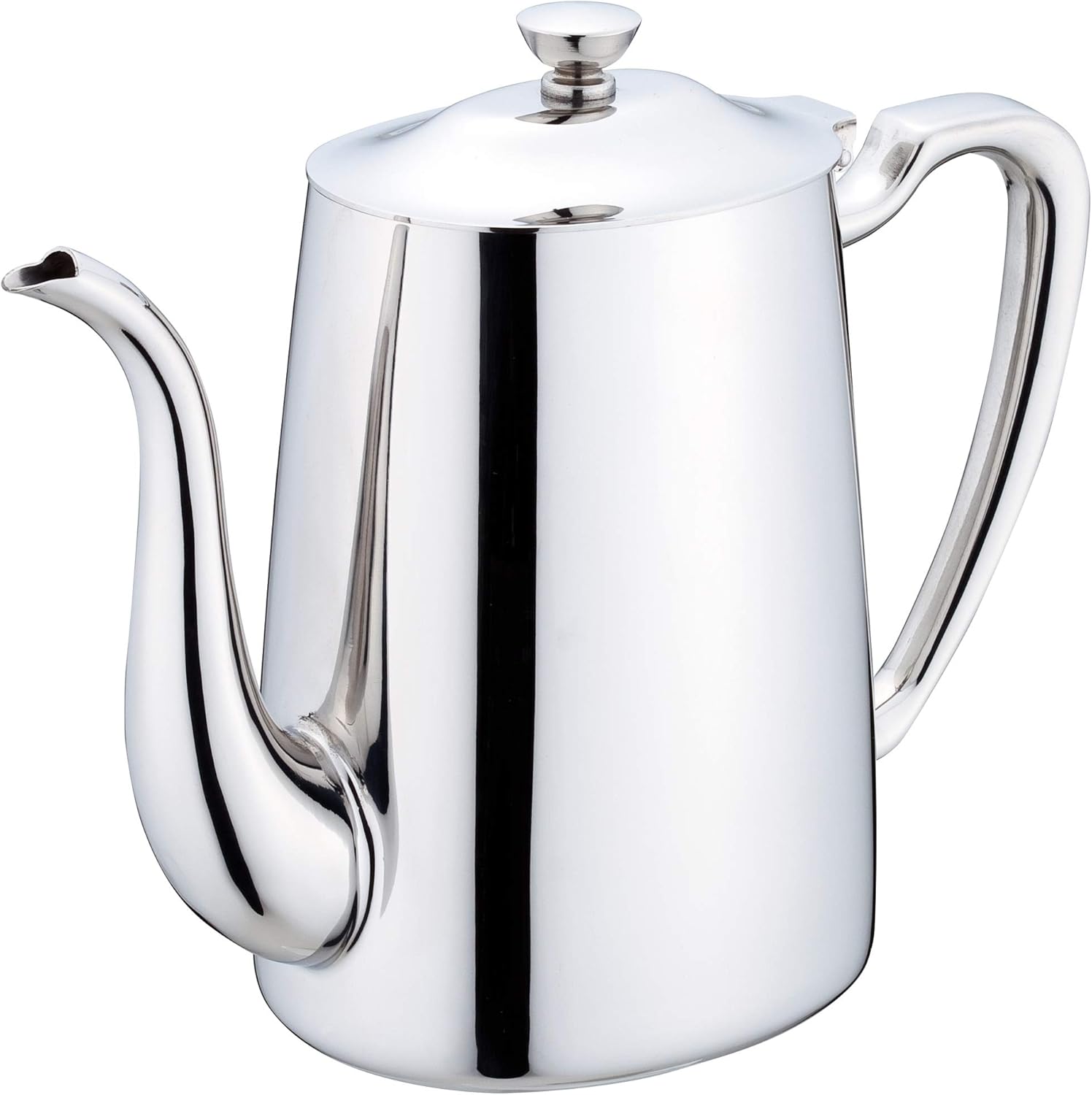 Sanho Sangyo 03020207 Coffee Server, Silver, Gooseneck, For 7 People, Royal Coffee Pot