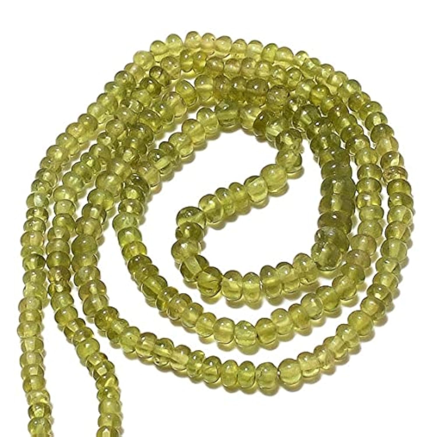 Perles vessonite rondelles mini taille 2.5mm pour enfiler facilement vos colliers fins