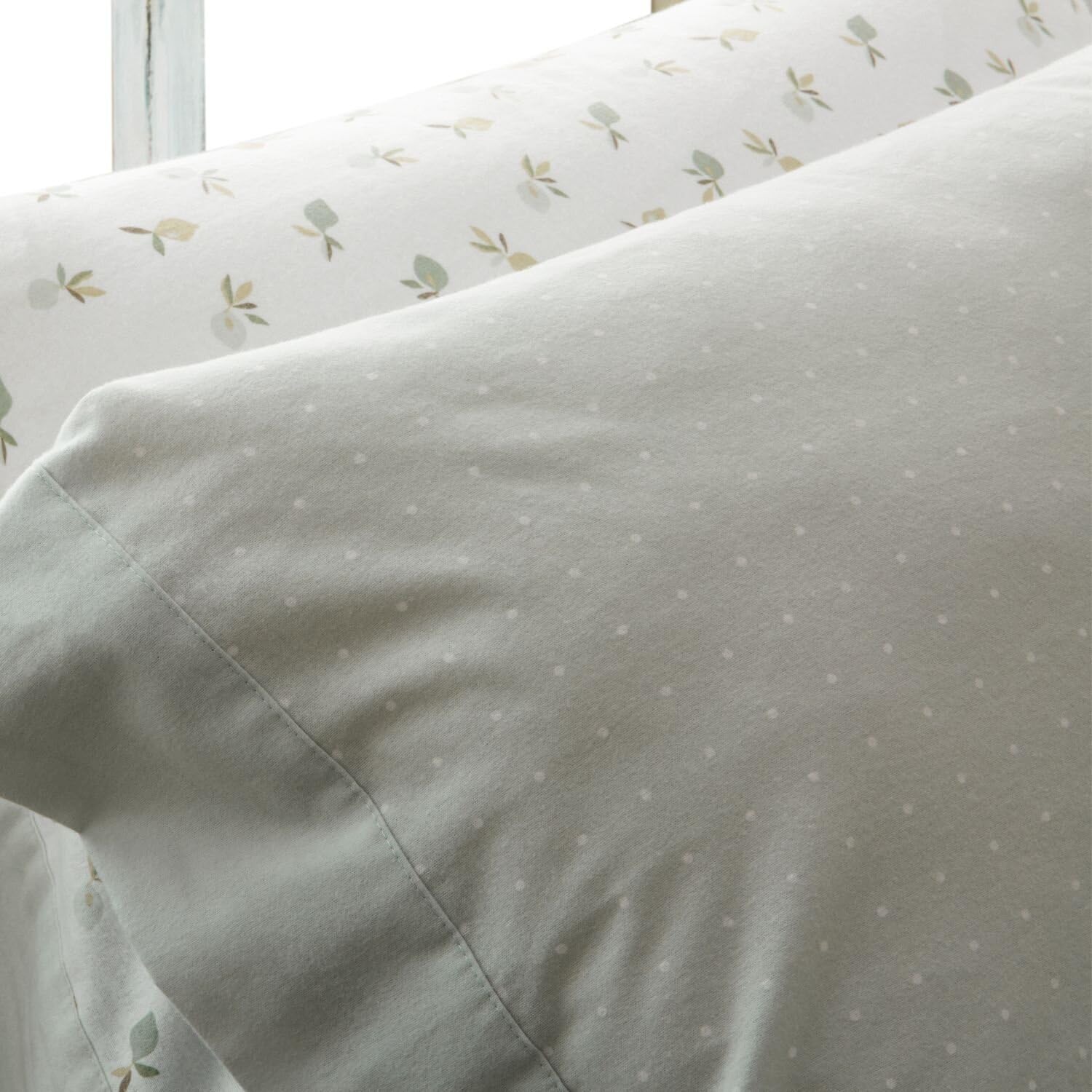 Burrito Blanco | Funda Nórdica Franela 100% Algodón Cama 135 Laurel | Incluye Bajera, Encimera y Funda de Almohada | Funda Nórdica Invierno | Cálidas | Tacto Suave | Transpirable