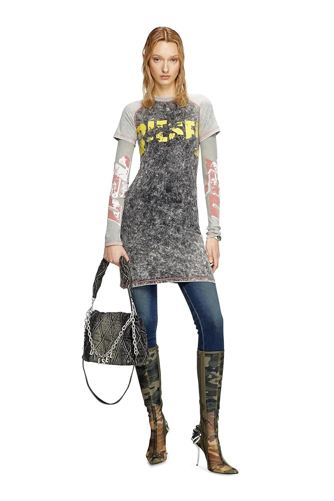 Amazon.co.jp: [ディーゼル] ウィメンズ ミニドレス D-BUXT-Q1