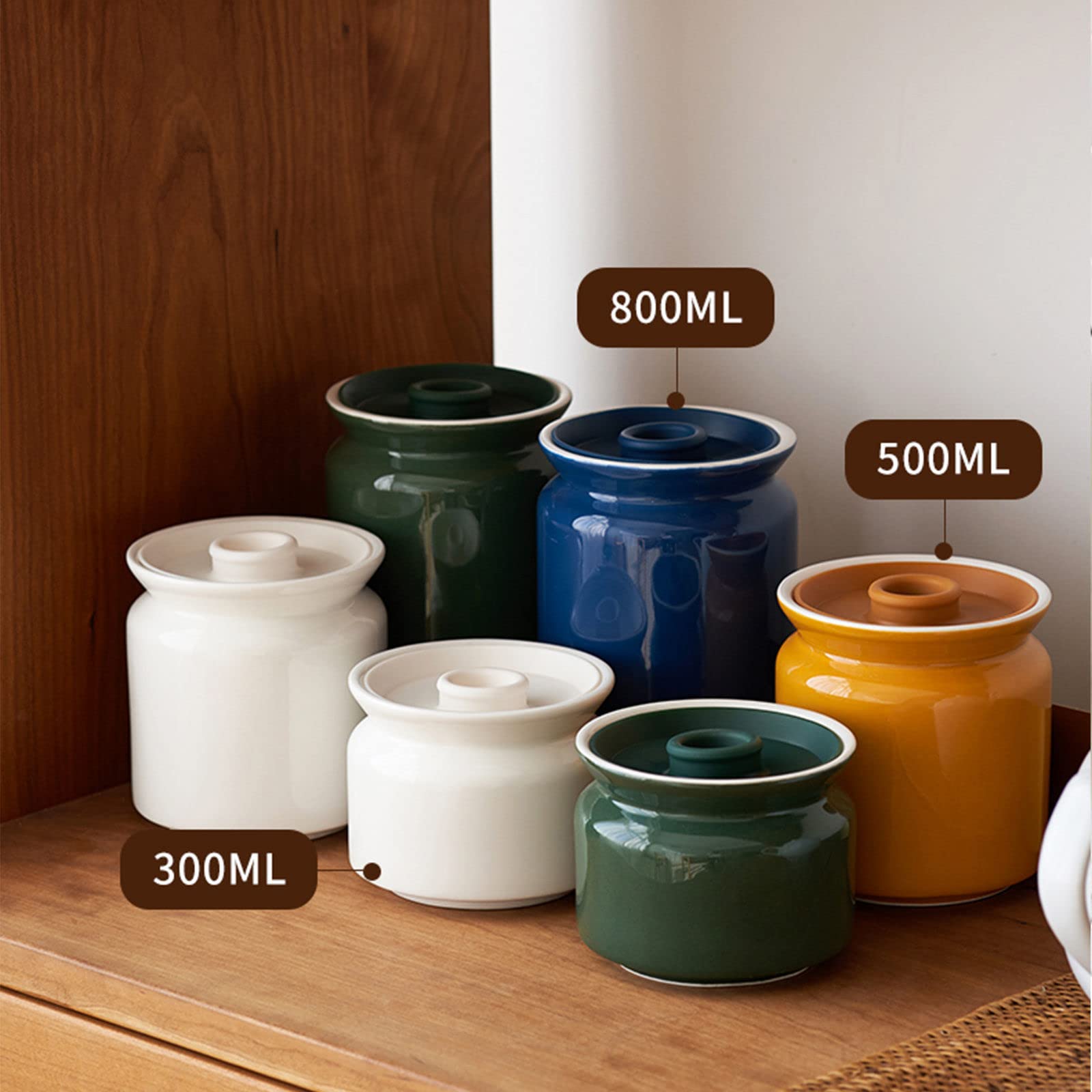 GERRIT Sucrier, sucrier avec Couvercle, Pot de Stockage de Sucre, Pot à Sucre, Pot à épices, Pot à Sucre, Pot à sel, Pot d'assaisonnement - Blanc - 300 ML (Couleur : Blanc) (Color : Unique Colour)