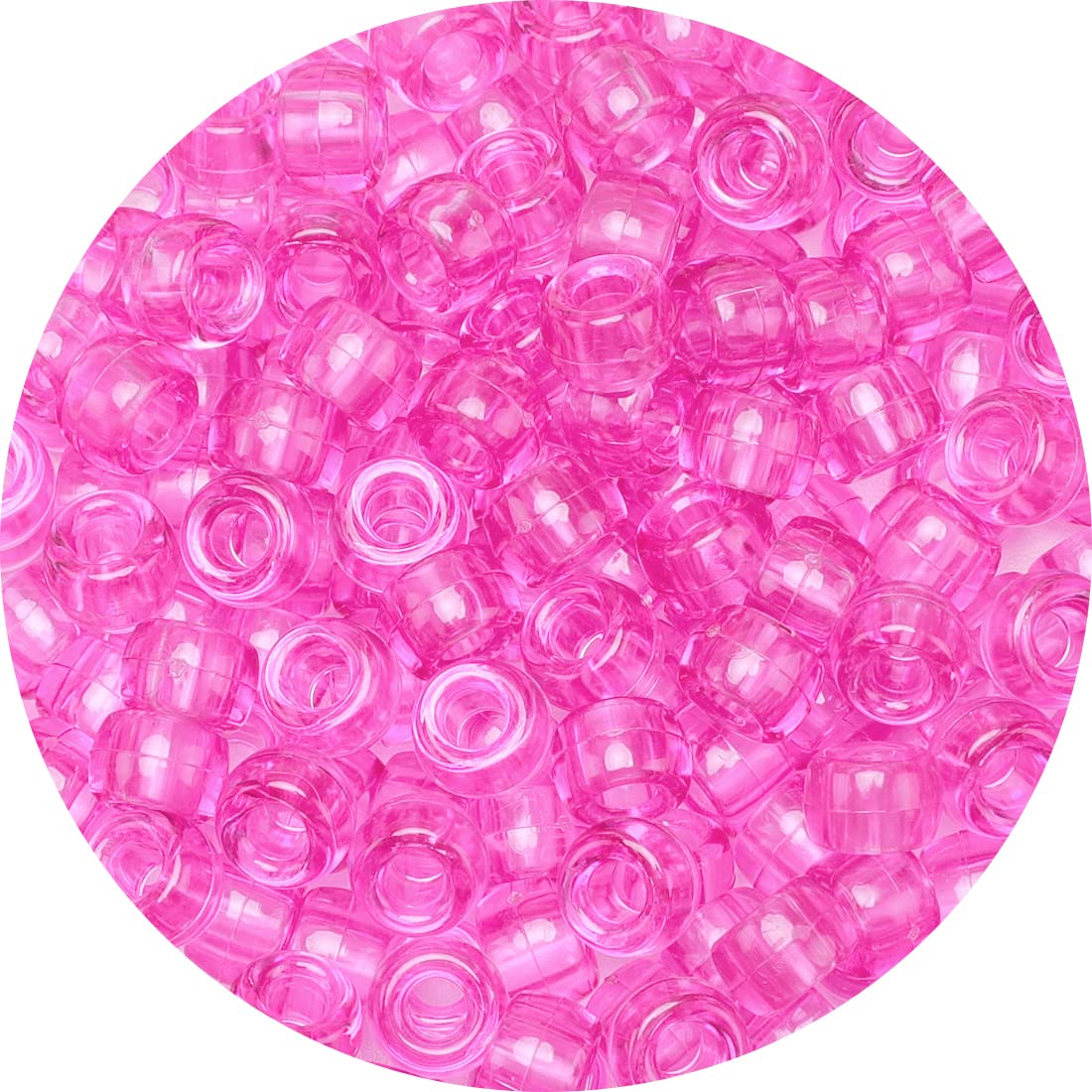 Eppingwin Beads and Bead assortments (1000 Pony Beads-Pink Transparent)…, Medium Pack