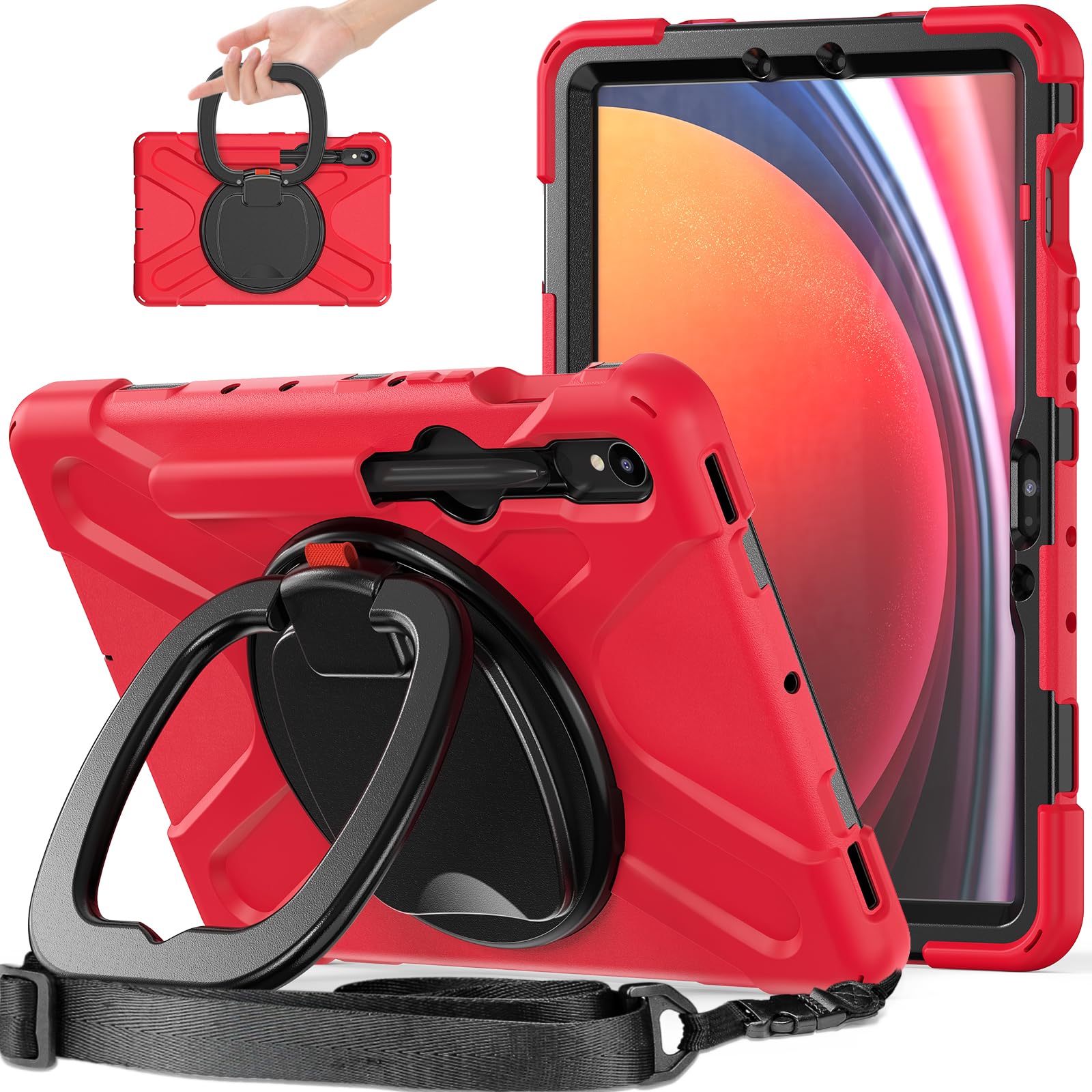 Amazon.co.jp: 360°回転 Galaxy Tab S9 FE 10.9インチ ケース