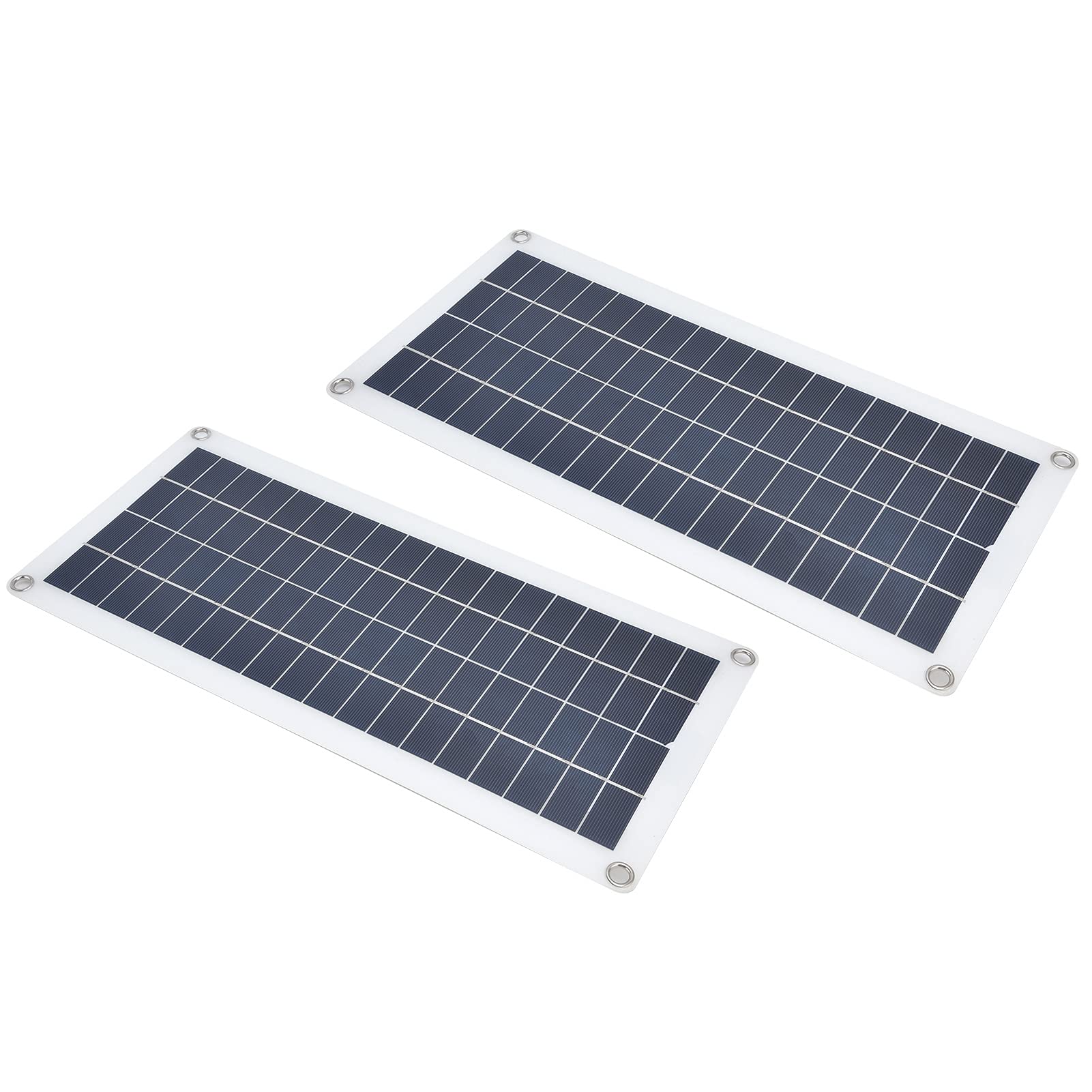 Kit Pannelli Solari 2x10W con Controller 30A Modulo Fotovoltaico USB 5V per Ricarica di Emergenza Barca