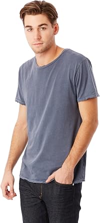Alternative Men's Vintage Shirt, Distressed Short Sleeve Heritage Tee