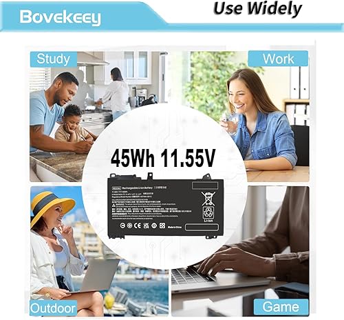 Miniatura 6 de Bovekeey RE03XL - Batería L32656-005 11.55V 45Wh para HP ProBook 430 440 445 450 455R G6 G7, HP ZHAN 66 Pro 14 15 G2 G3 Notebooks L32407-2B1
