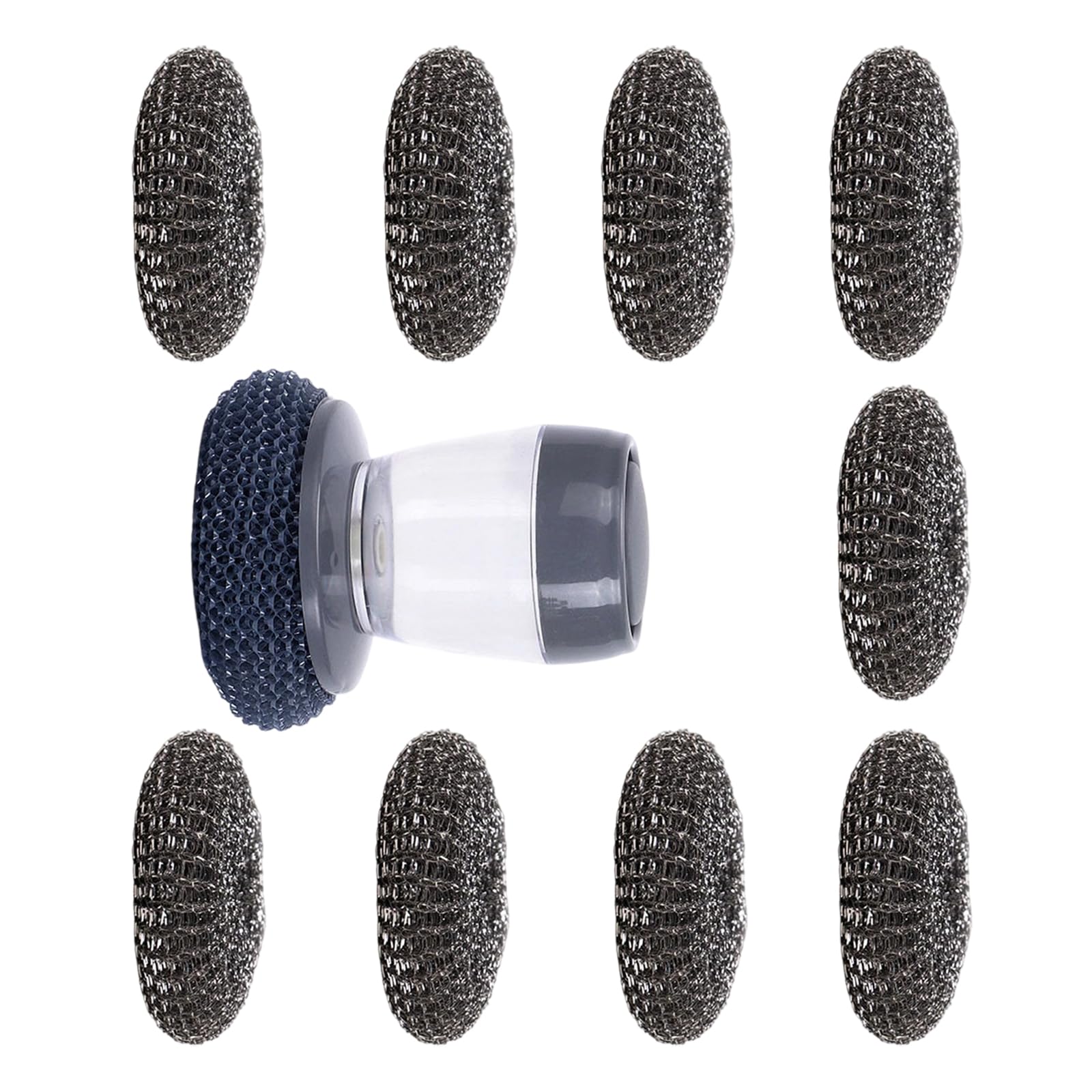 Ergonomic Automatic Soap Dispenser Scrubber Perfect for Daily Cleaning of Cookware and Tableware Kitchen Scrubber Refillable