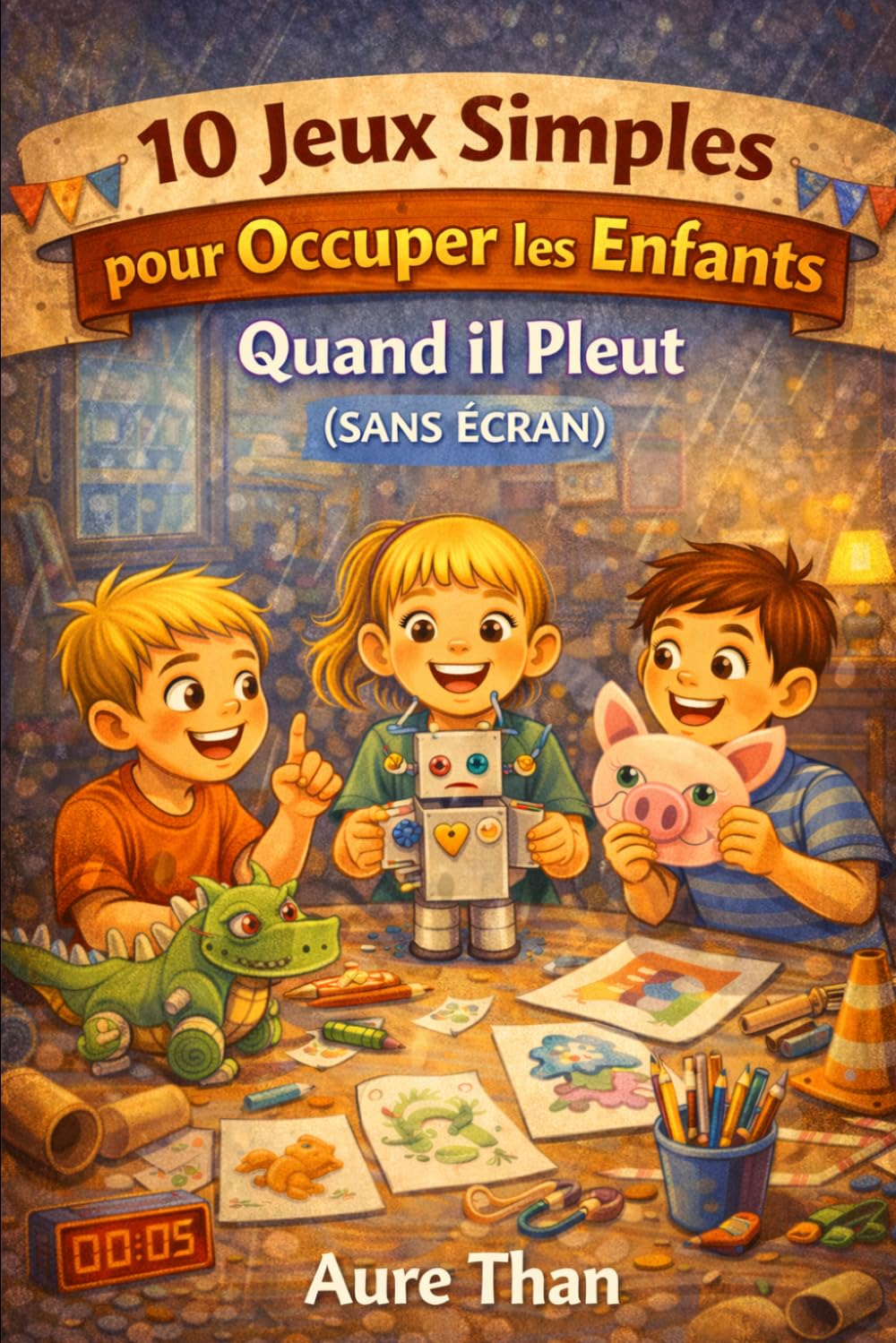 10 Jeux Simples pour Occuper les Enfants Quand il Pleut (Sans Écran) (La Collection des Enfants Malins)