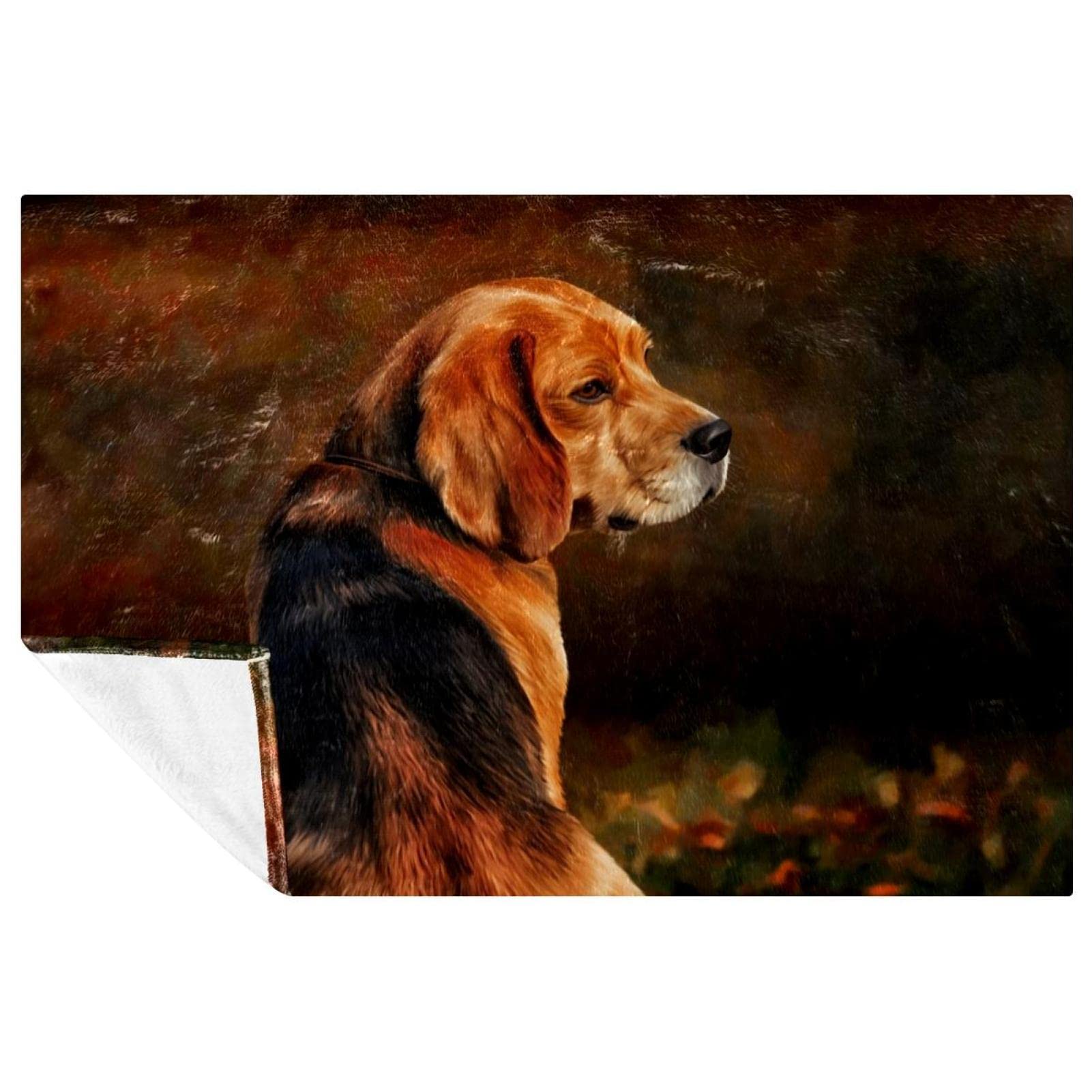 Couverture Beagle chaude et douce, fini le froid sur le canapé ou au lit