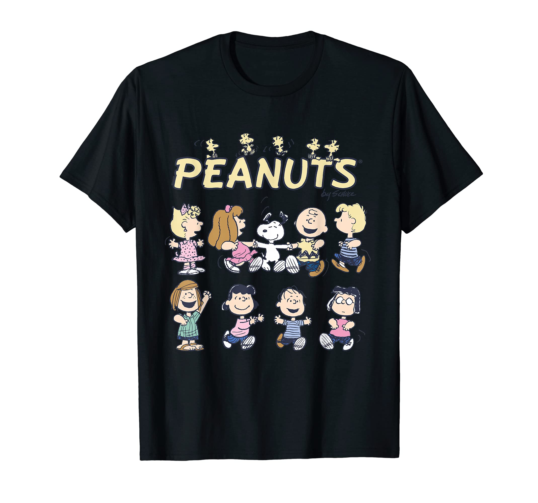 PeanutsSnoopy and friends dancing T-ShirtOEKO-TEX STANDARD 100