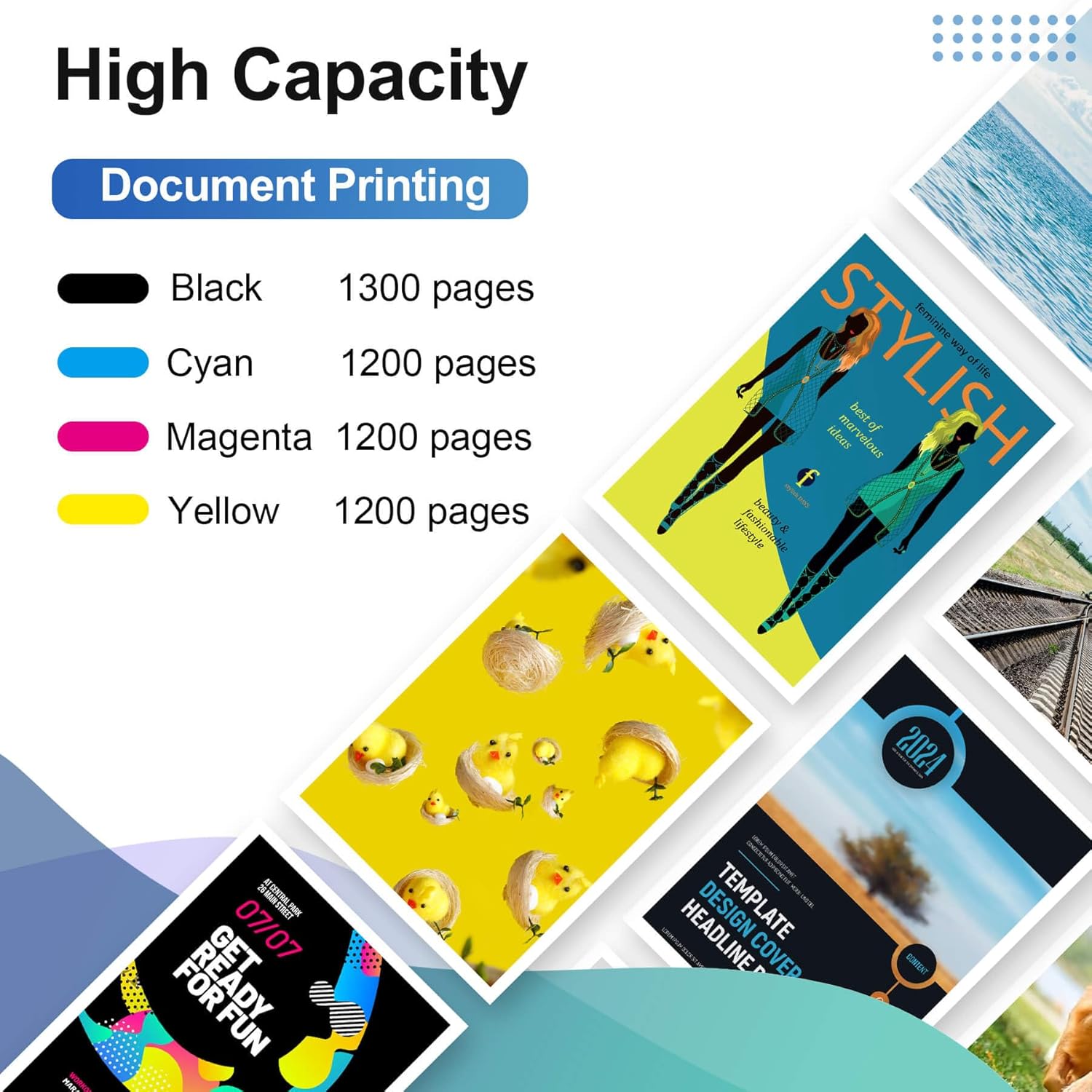 218A Toner Cartridges 4 Pack 3301sdw with Chip Compatible Replacement for 218A 218X 3201dw Color Laserjet Pro MFP 3301cdw 3201dw 3301sdw Printer High Yield Ink W2180A (Black Cyan Yellow Magenta)