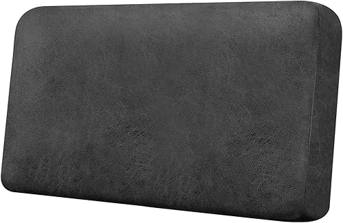 Vista 128 de Fundas de cojín para sofá, con aspecto de cuero, 3 piezas, juegos de fundas elásticas para asientos de sofá para sala de estar, fundas de cojín