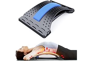 3 Level Adjustable Lumbar Back Cracker, the Ultimate Back Board for Spine...