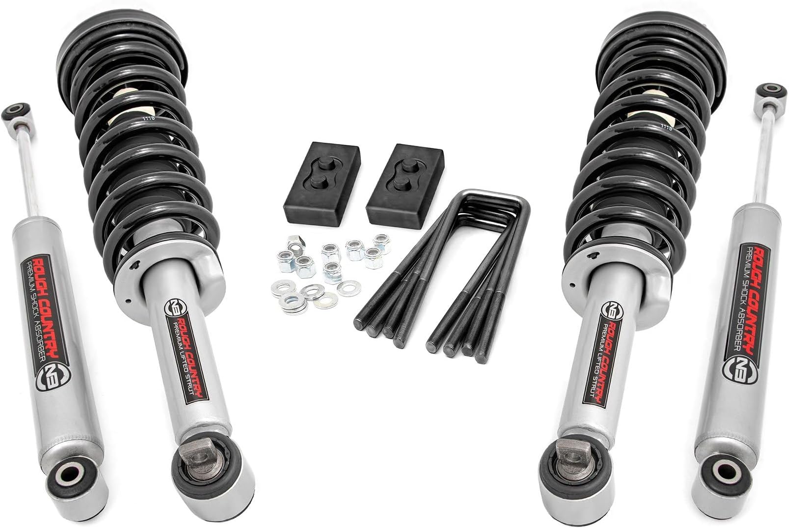 Rough Country 2" Leveling Kit w/N3 Struts for 2014-2020 Ford F-150 4WD - 50006