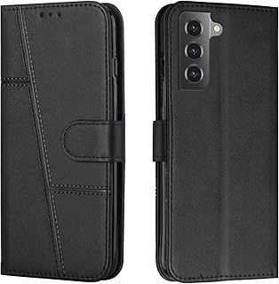 Capa para celular de negócios com moldura para foto Samsung Galaxy S 23 S23 Plus Ultra couro com cordão magnético para carteira Samsung S23 S23plus S23ultra capa flip (preta, Samsung S23plus)