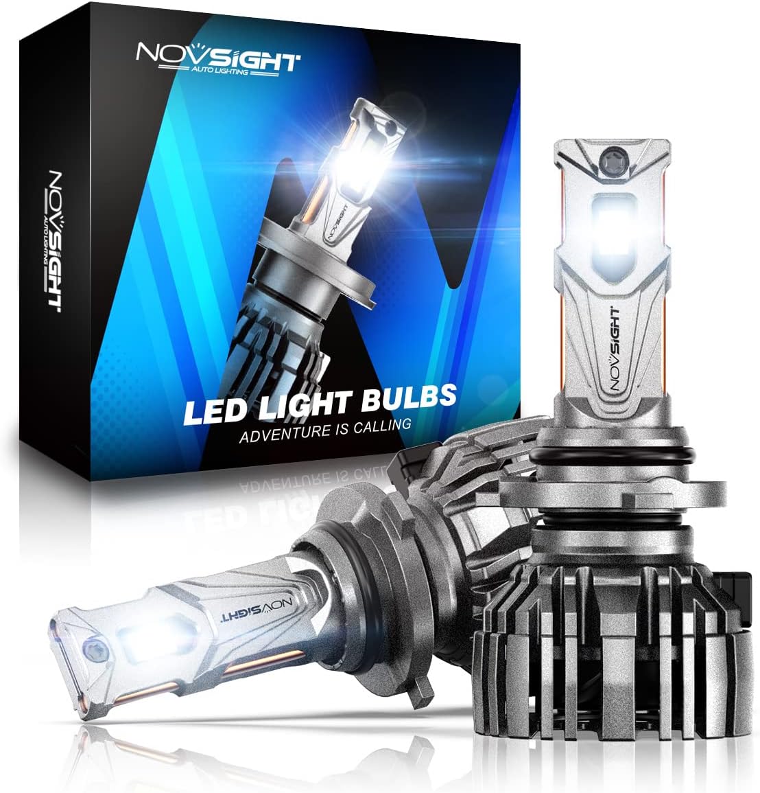 NOVSIGHT H13 LED Bulb, 30000LM 9008 Bulb 800 Bright Hi/Lo Beam 140W