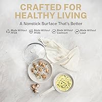 Vista 3 de Granitestone 20 Pc Pots and Pans Set Non Stick Cookware Set with Steamer, Cooking Utensils and Pad Protectors, Stay Cool Handles, Oven and