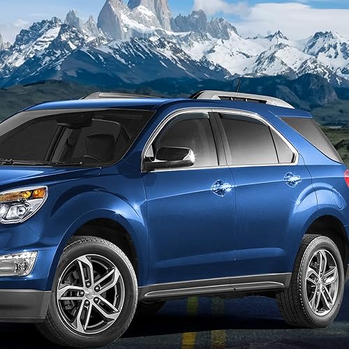 Miniatura 5 de Goodyear Deflectores de ventana inastillables en el canal para Chevrolet (Chevy) Equinox 2010-2017, protectores de lluvia, viseras de ventana para