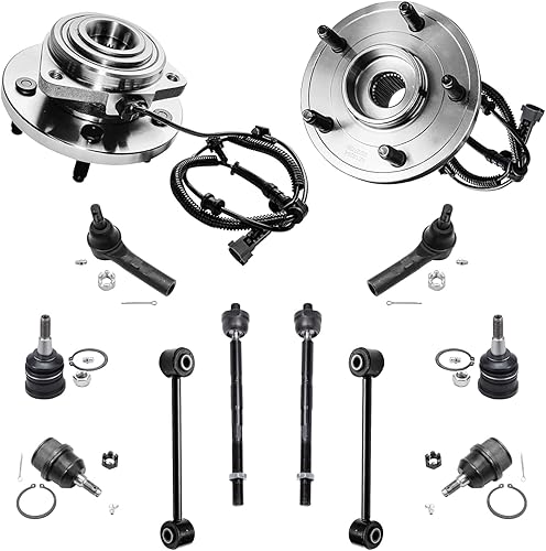 Miniatura 419 de Detroit Axle - Kit de cubos de rodamiento de rueda delantera de 6 piezas para Dodge Dart 2013-2016, Chrysler 200 2015-2017, 2 cojinetes de rueda