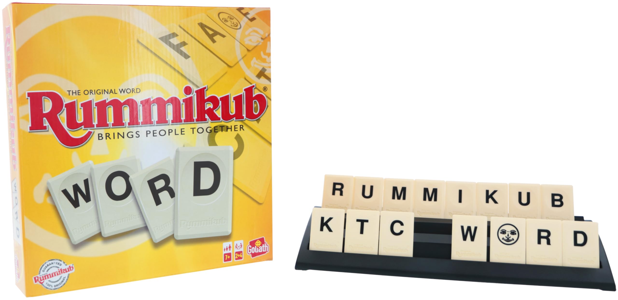 Goliath - RUMMIKUB Word - Gioco da tavolo con lettere per bambini da 7 anni - 2 a 4 giocatori - Divertimento e sfida familiare - per imparare le lingue - Versione multilingue spagnolo e olandese