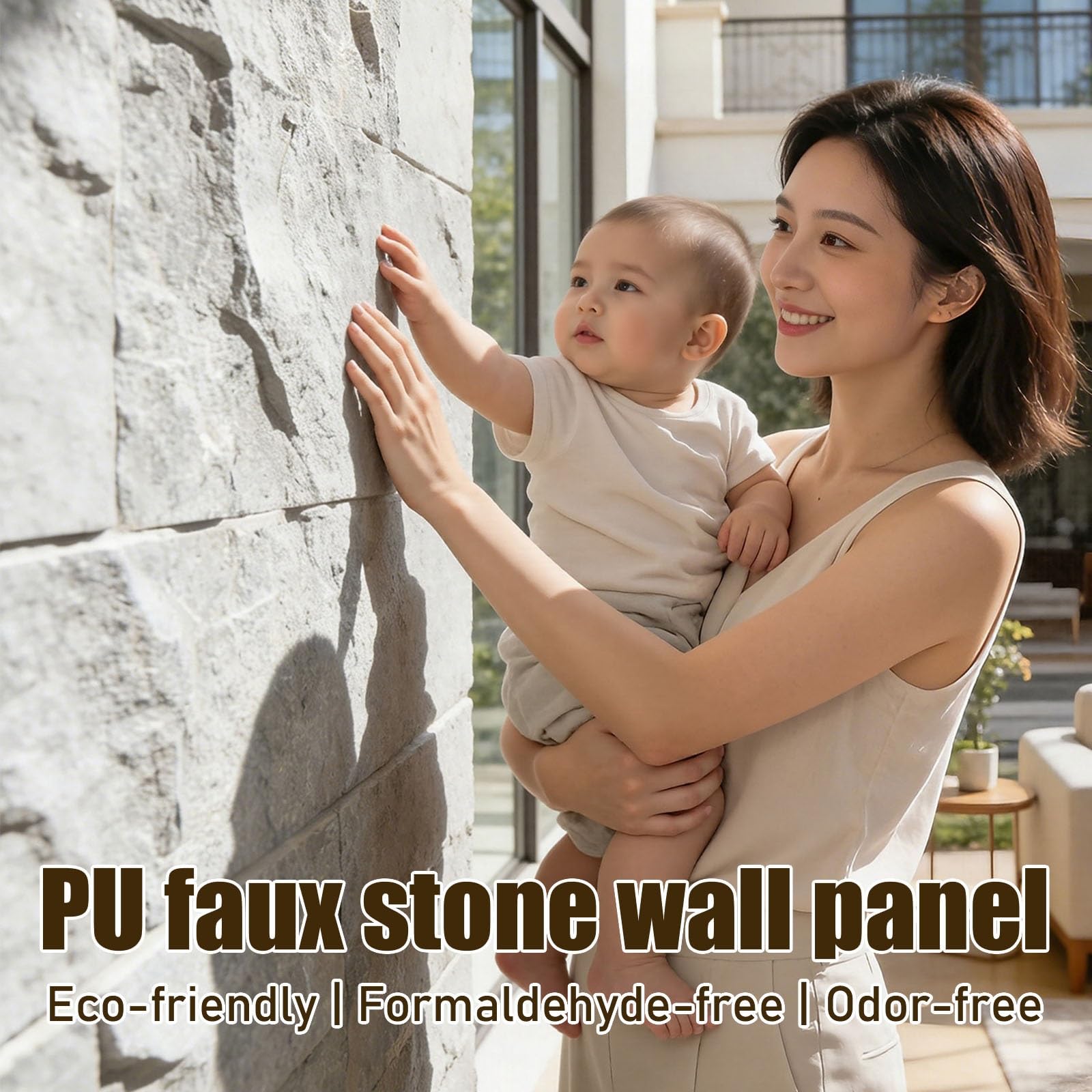 Panele ścienne 3D z imitacji kamienia, dekoracyjna powłoka do pomieszczeń i gabinetów mieszkalnych, kamień naturalny teksturowany panel ścienny (styl 1,120 x 60 cm-5 szt.)