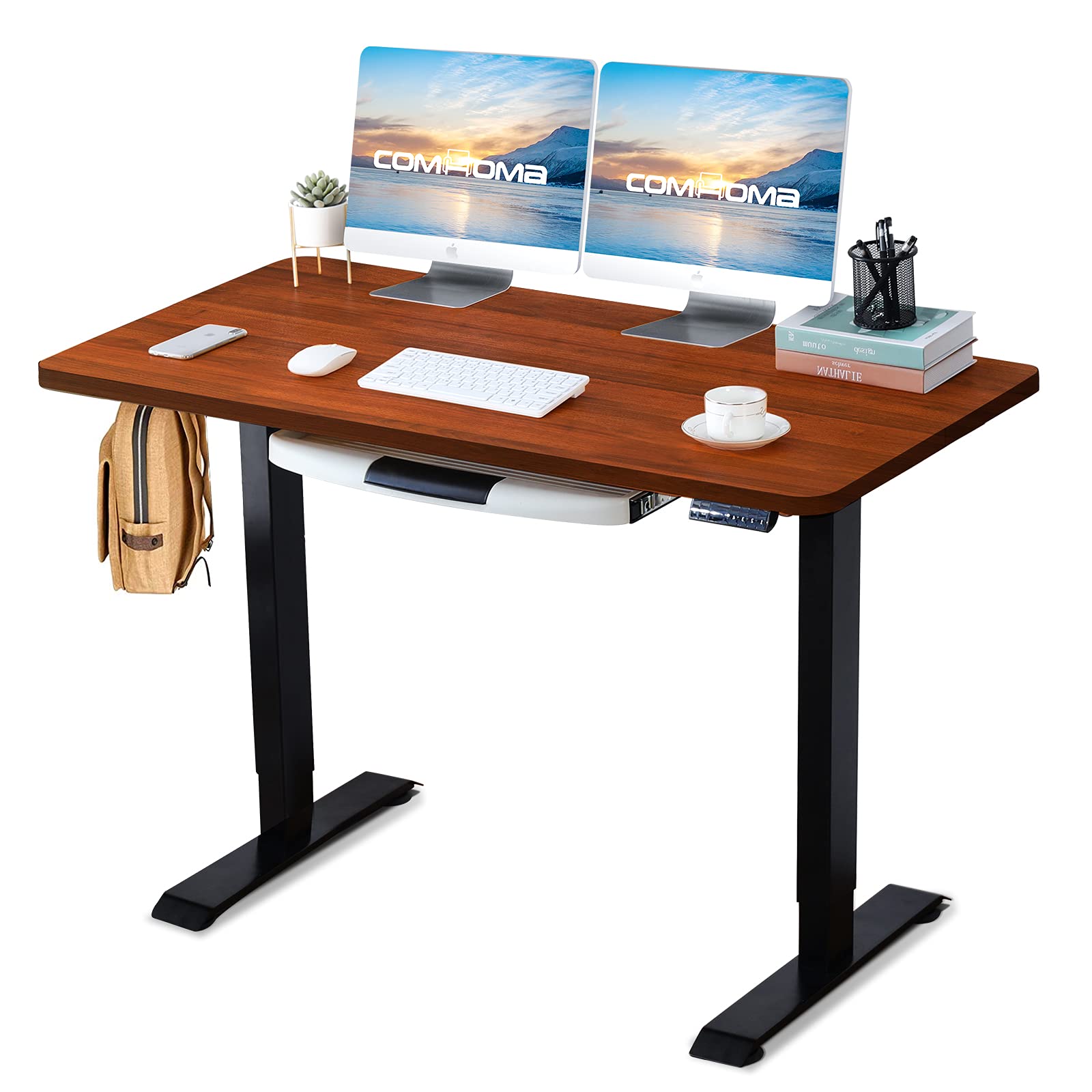 Buy Electric Standing Desk 48 x 24 inches，Height Adjustable Sit Stand