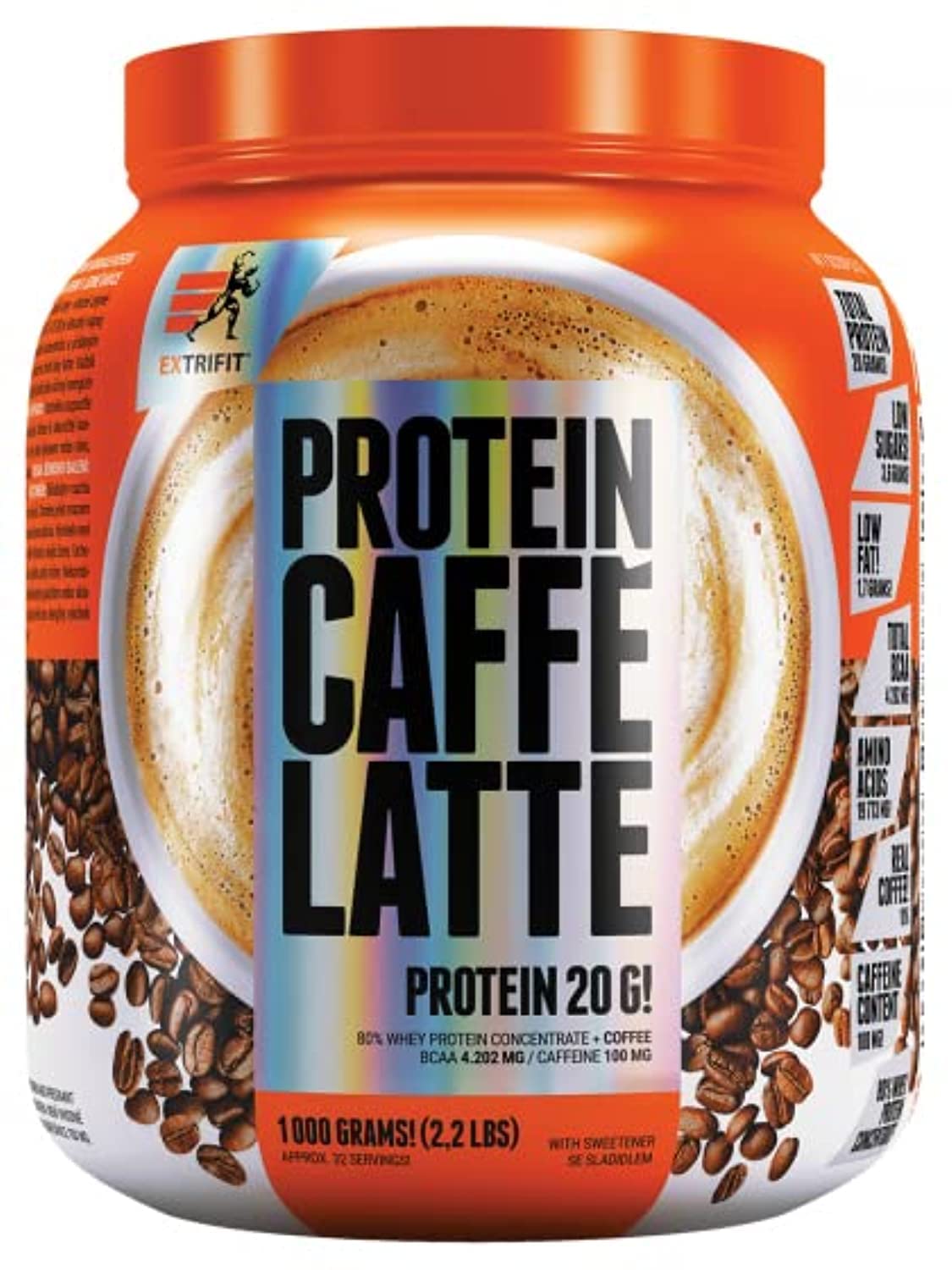 Extrifit Protine caffelatte 80 1kg EF exclusive real coffee Latte and 20 g of protein in every dose