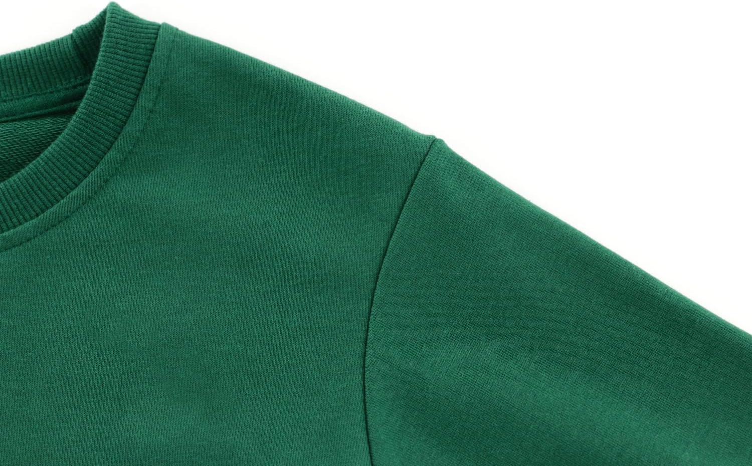 KISBINI Little Boys Crewneck Sweatshirt Long Sleeve Solid Tops for Kids - Image 5