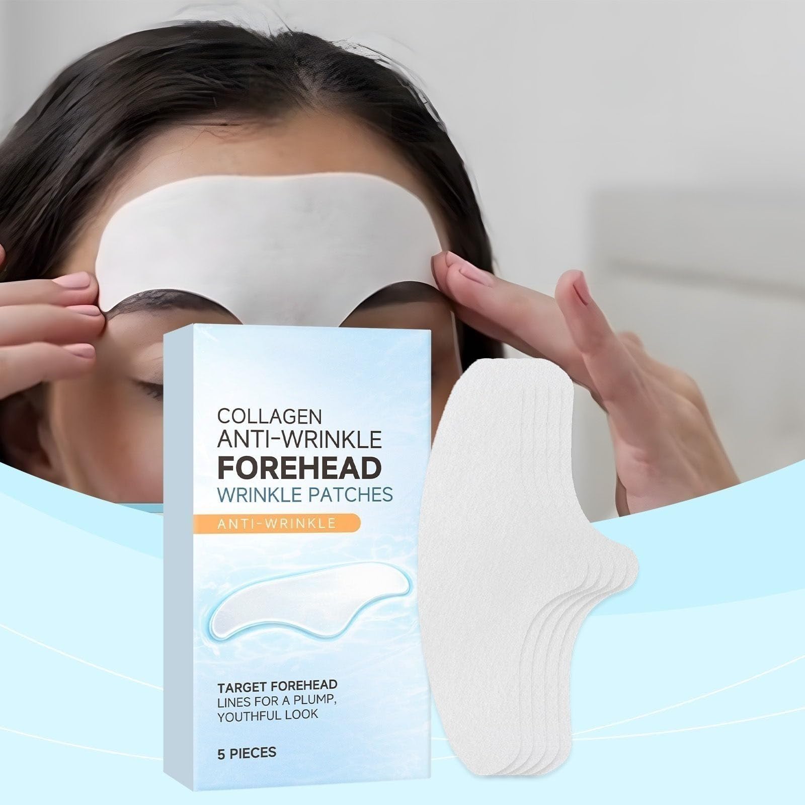 Face Tape Lifting Gesicht, Facelifting Pflaster gegen Zornesfalten,Anti Falten Pflasters für glattere Haut, Zornesfalten Patches Tape