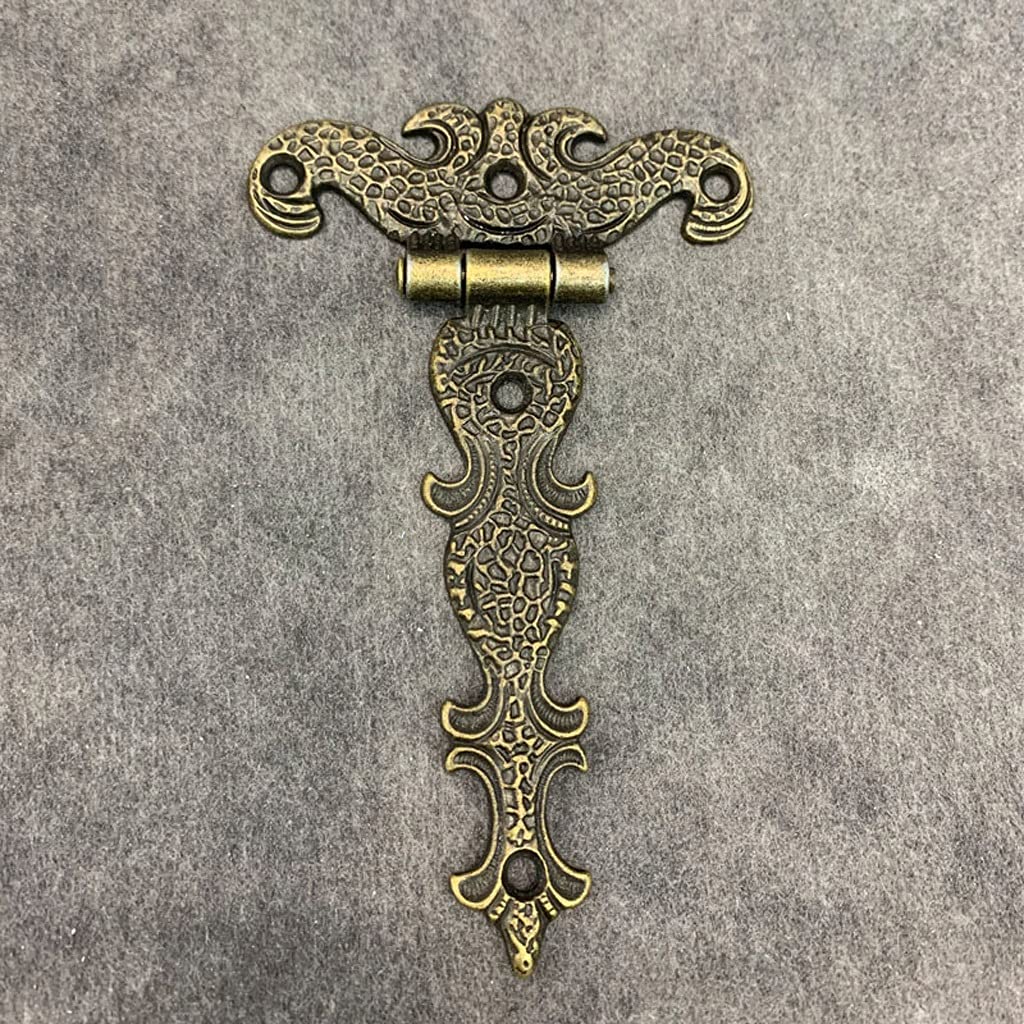 Charnières de porte en laiton plaqué pour restaurer une armoire ancienne ou boîte en bois