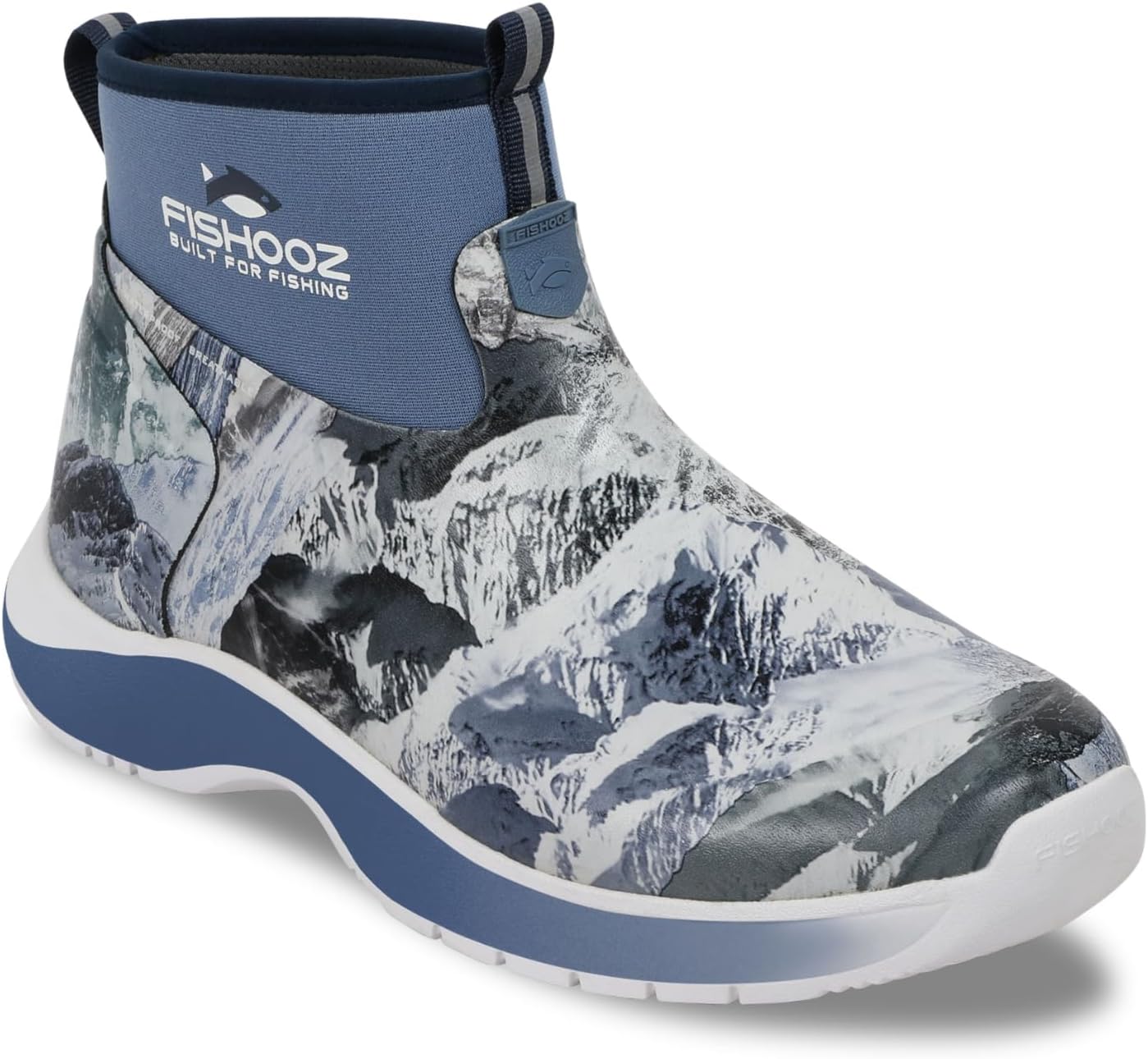 FISHOOZ Men's DryRun Ankle Deck Boot, Waterproof, Breathable, Storm-Proof Rubber Shell, Boat Boot, Fishing Boot, Rain Boot